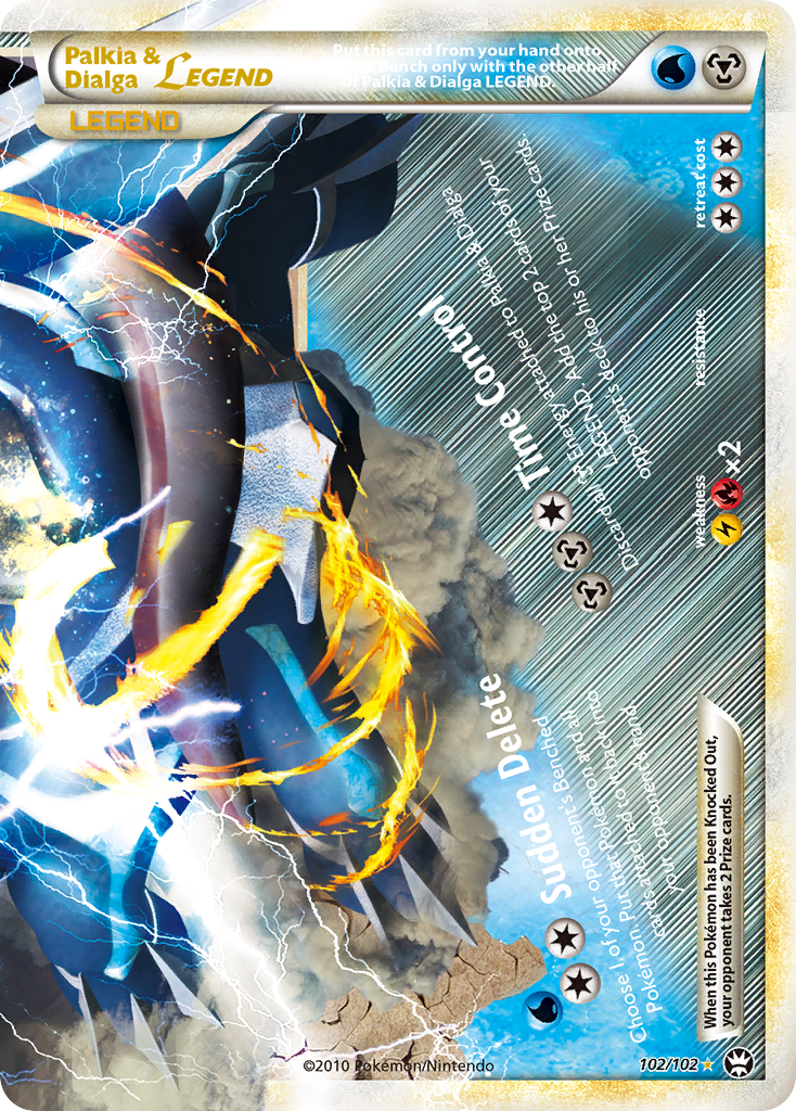 Palkia & Dialga LEGEND (102/102) [HeartGold & SoulSilver: Triumphant] | Anubis Games and Hobby