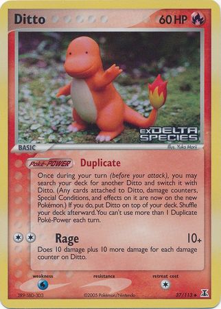 Ditto (37/113) (Stamped) [EX: Delta Species] | Anubis Games and Hobby