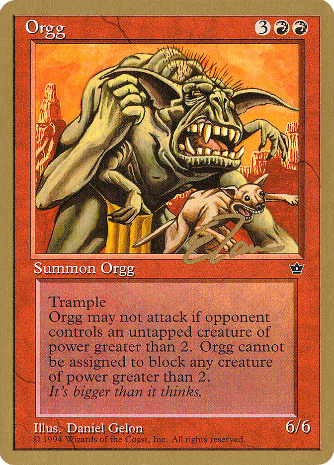 Orgg (Eric Tam) [Pro Tour Collector Set] | Anubis Games and Hobby