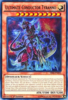 Ultimate Conductor Tyranno [Structure Deck: Dinosmasher's Fury] [SR04-EN001] | Anubis Games and Hobby