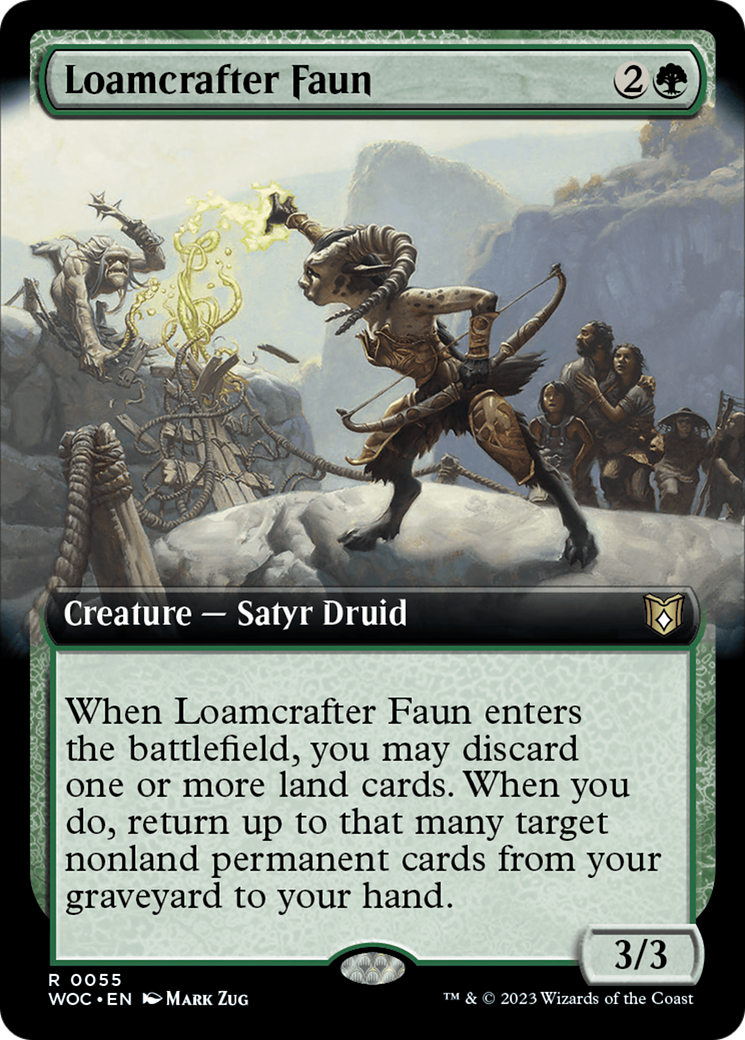 Loamcrafter Faun (Extended Art) [Wilds of Eldraine Commander] | Anubis Games and Hobby