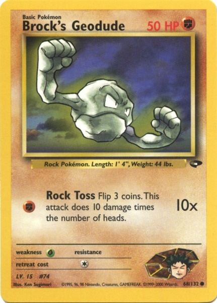 Brock's Geodude (68/132) [Gym Challenge Unlimited] | Anubis Games and Hobby