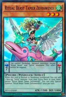 Ritual Beast Tamer Zefrawendi [Pendulum Evolution] [PEVO-EN049] | Anubis Games and Hobby