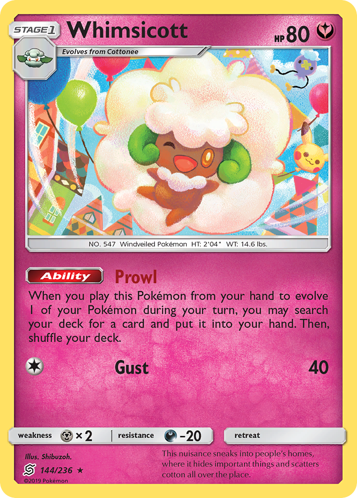 Whimsicott (144/236) [Sun & Moon: Unified Minds] | Anubis Games and Hobby