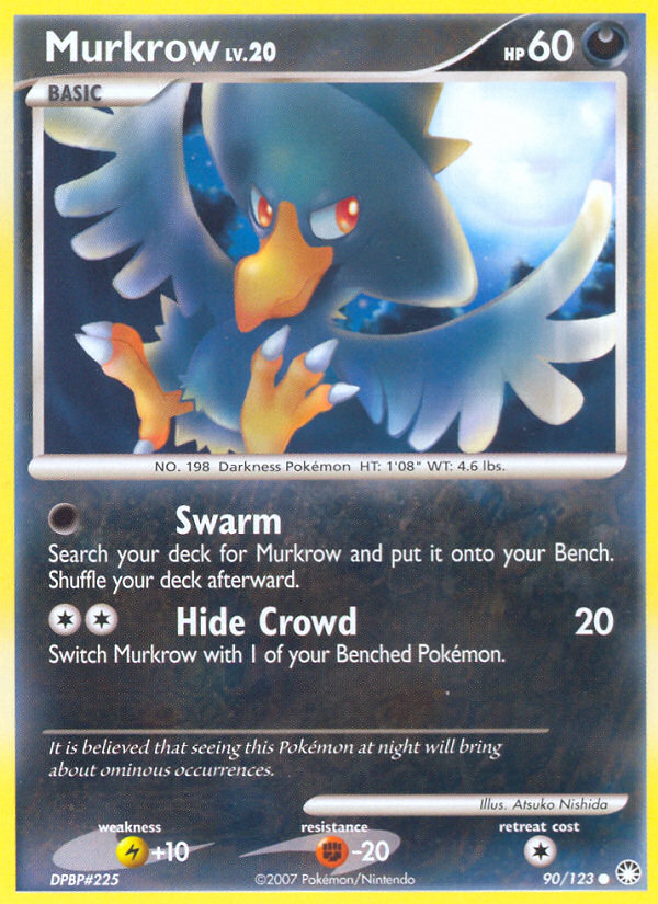 Murkrow (90/123) [Diamond & Pearl: Mysterious Treasures] | Anubis Games and Hobby