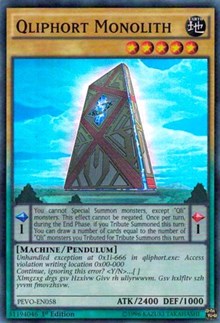 Qliphort Monolith [Pendulum Evolution] [PEVO-EN058] | Anubis Games and Hobby