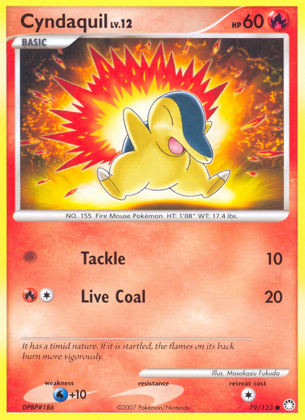 Cyndaquil (79/123) [Diamond & Pearl: Mysterious Treasures] | Anubis Games and Hobby