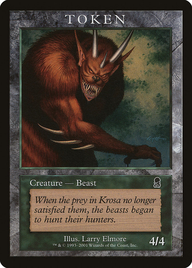 Beast Token [Magic Player Rewards 2001] | Anubis Games and Hobby