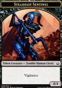 Steadfast Sentinel // Zombie Double-sided Token [Hour of Devastation] | Anubis Games and Hobby