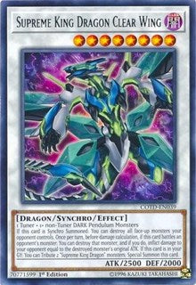 Supreme King Dragon Clear Wing [Code of the Duelist] [COTD-EN039] | Anubis Games and Hobby