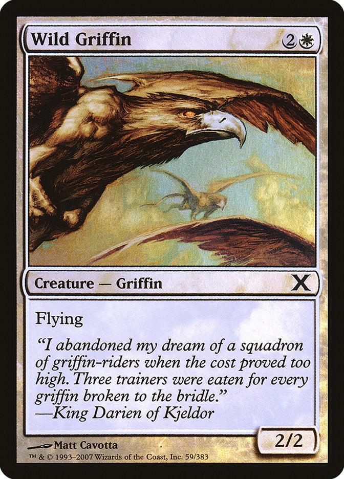 Wild Griffin (Premium Foil) [Tenth Edition] | Anubis Games and Hobby