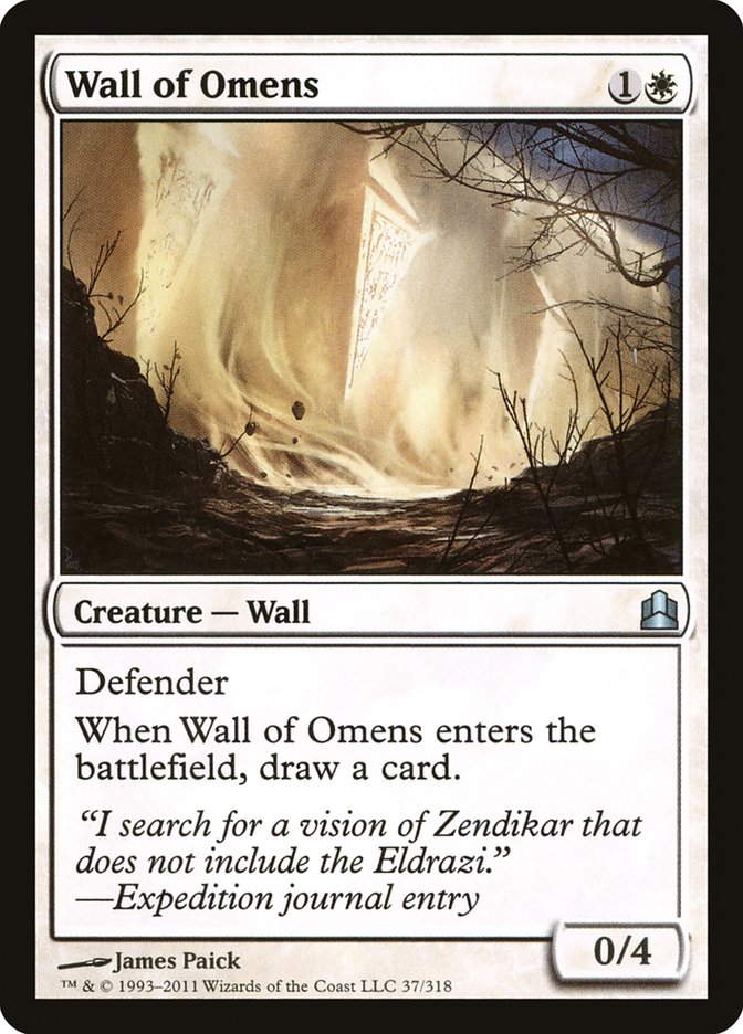 Wall of Omens [Commander 2011] | Anubis Games and Hobby