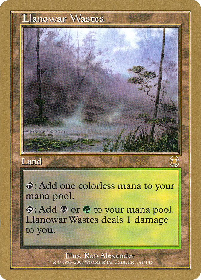 Llanowar Wastes (Jan Tomcani) [World Championship Decks 2001] | Anubis Games and Hobby