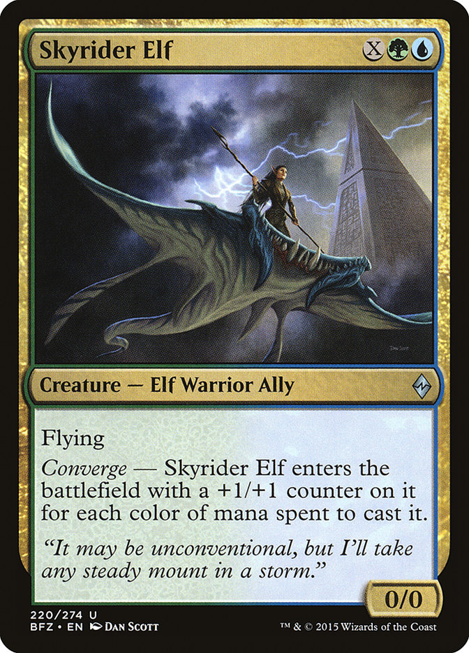 Skyrider Elf [Battle for Zendikar] | Anubis Games and Hobby