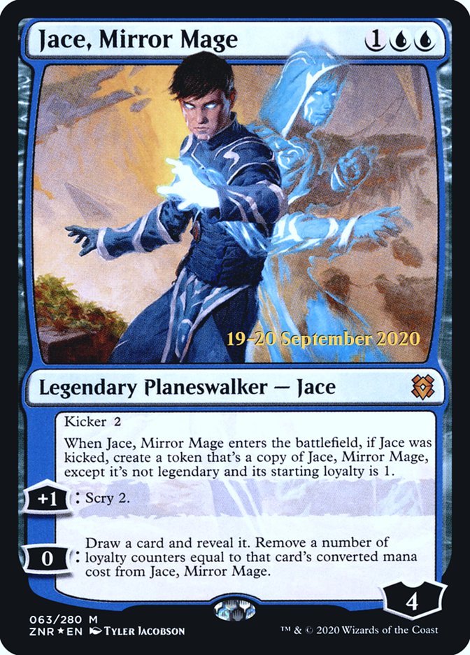 Jace, Mirror Mage [Zendikar Rising Prerelease Promos] | Anubis Games and Hobby