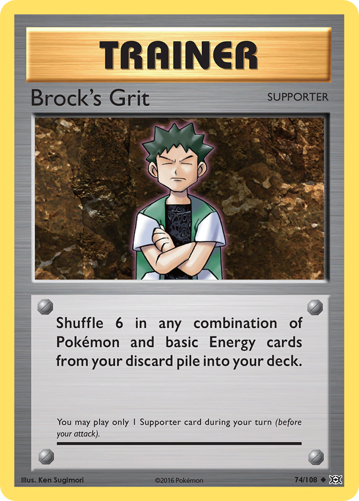 Brock's Grit (74/108) [XY: Evolutions] | Anubis Games and Hobby