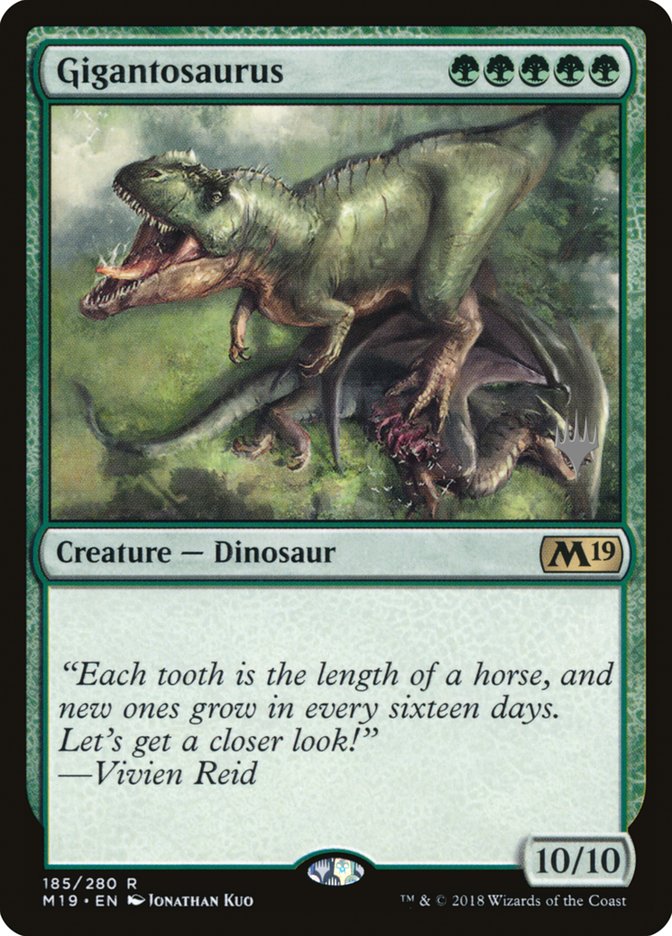 Gigantosaurus (Promo Pack) [Core Set 2019 Promos] | Anubis Games and Hobby