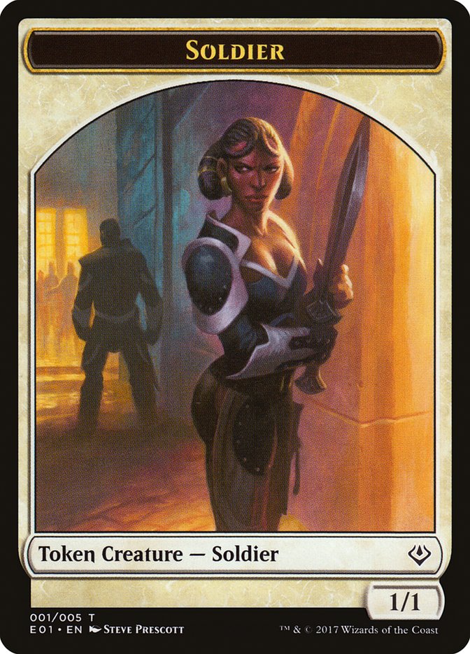 Soldier Token [Archenemy: Nicol Bolas Tokens] | Anubis Games and Hobby