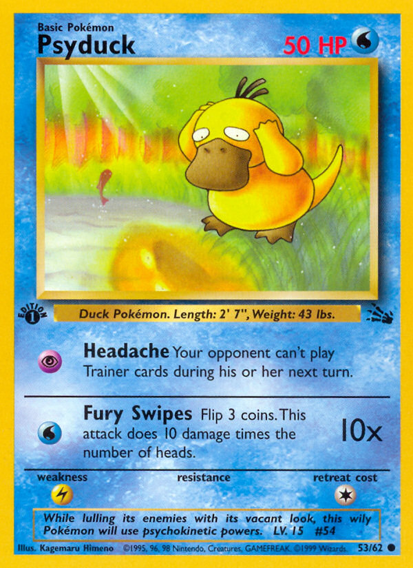 Psyduck (53/62) [Fossil 1st Edition] | Anubis Games and Hobby