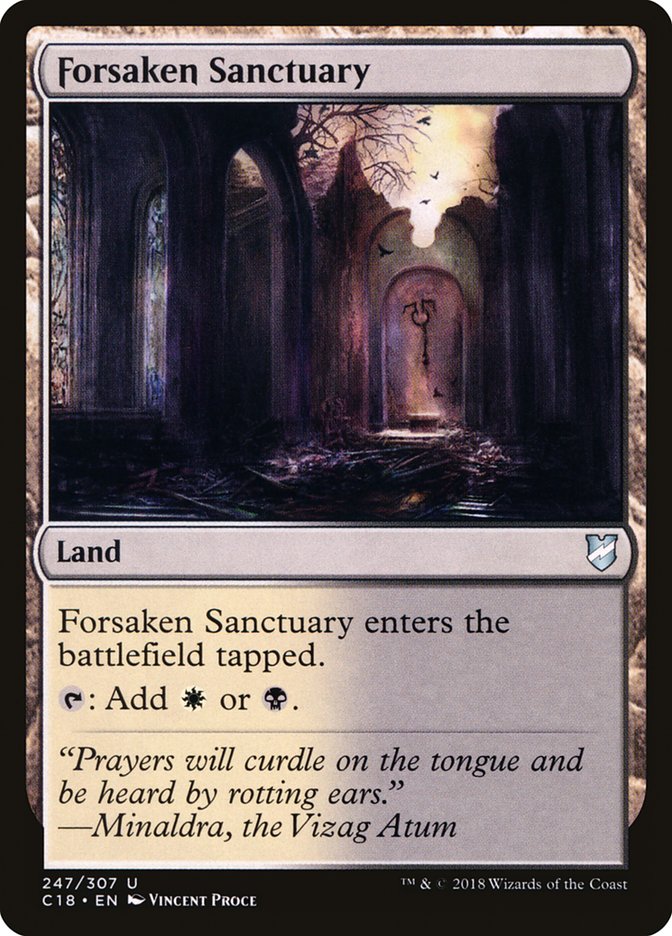 Forsaken Sanctuary [Commander 2018] | Anubis Games and Hobby