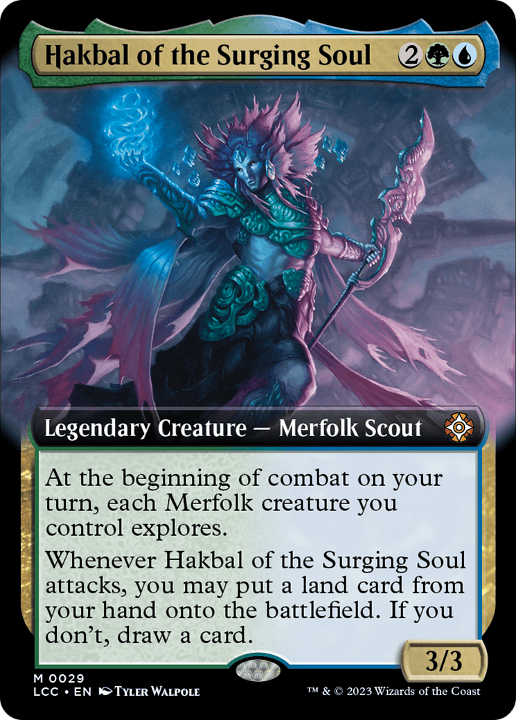 Hakbal of the Surging Soul (Extended Art) [The Lost Caverns of Ixalan Commander] | Anubis Games and Hobby