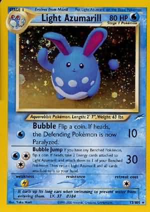 Light Azumarill (13/105) [Neo Destiny Unlimited] | Anubis Games and Hobby