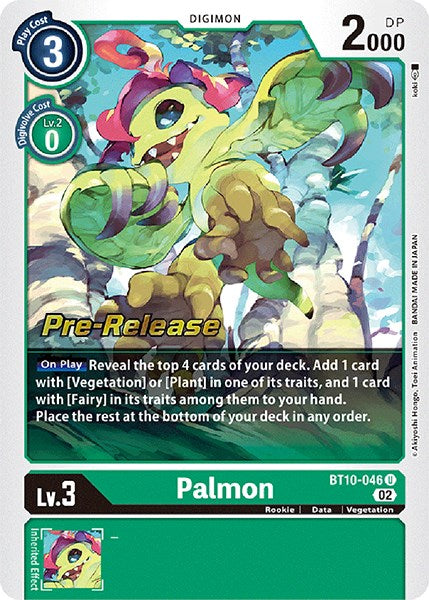 Palmon [BT10-046] [Xros Encounter Pre-Release Cards] | Anubis Games and Hobby