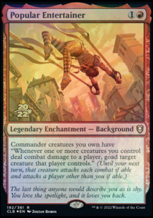 Popular Entertainer [Commander Legends: Battle for Baldur's Gate Prerelease Promos] | Anubis Games and Hobby