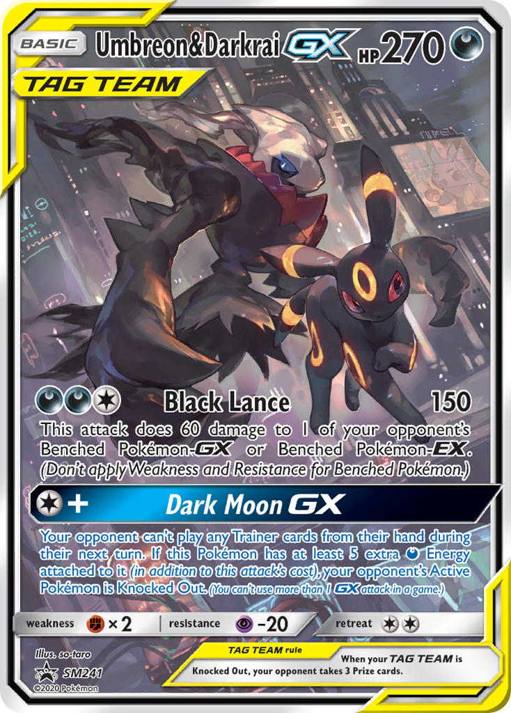 Umbreon & Darkrai GX (SM241) [Sun & Moon: Black Star Promos] | Anubis Games and Hobby