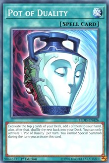 Pot of Duality [Legendary Dragon Decks] [LEDD-ENA26] | Anubis Games and Hobby