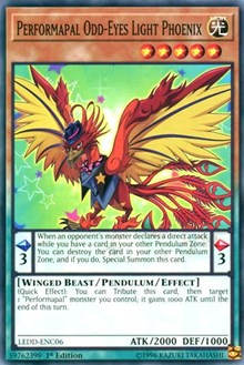 Performapal Odd-Eyes Light Phoenix [Legendary Dragon Decks] [LEDD-ENC06] | Anubis Games and Hobby