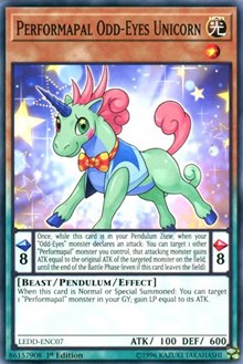 Performapal Odd-Eyes Unicorn [Legendary Dragon Decks] [LEDD-ENC07] | Anubis Games and Hobby