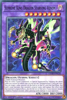 Supreme King Dragon Starving Venom [Legendary Dragon Decks] [LEDD-ENC26] | Anubis Games and Hobby