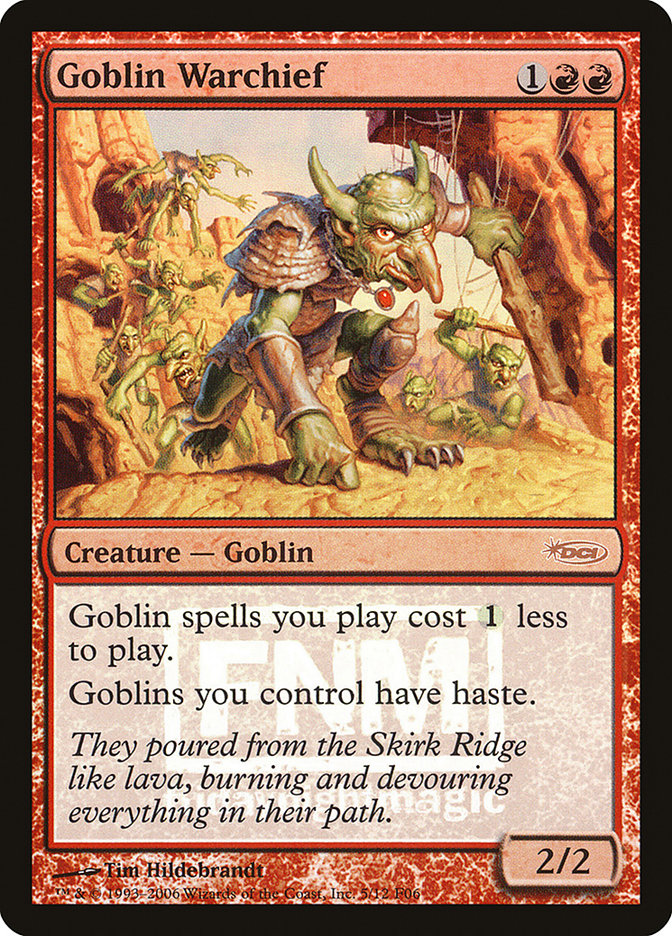 Goblin Warchief [Friday Night Magic 2006] | Anubis Games and Hobby