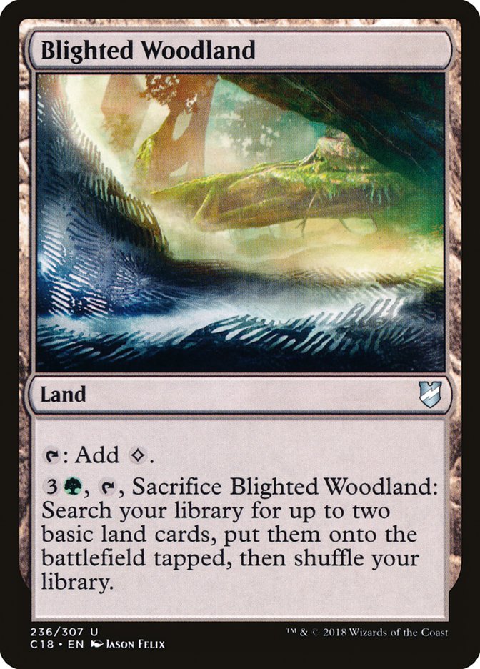 Blighted Woodland [Commander 2018] | Anubis Games and Hobby