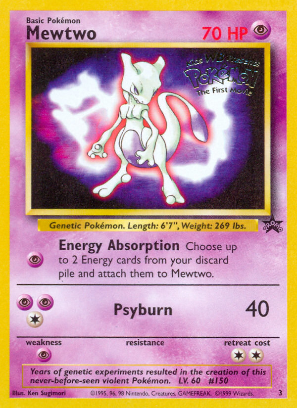 Mewtwo (3) [Wizards of the Coast: Black Star Promos] | Anubis Games and Hobby