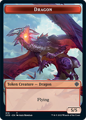 Dragon // Dragon Double-Sided Token [Starter Commander Decks] | Anubis Games and Hobby