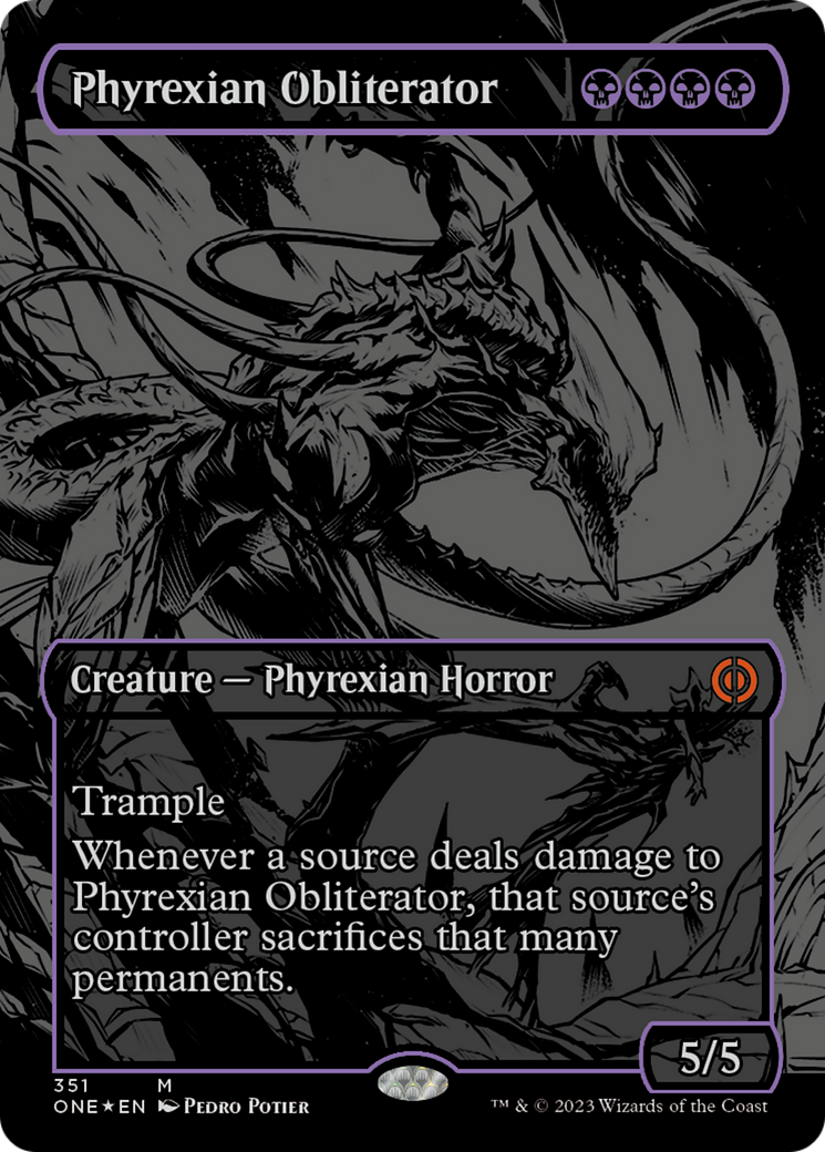 Phyrexian Obliterator (Oil Slick Raised Foil) [Phyrexia: All Will Be One] | Anubis Games and Hobby