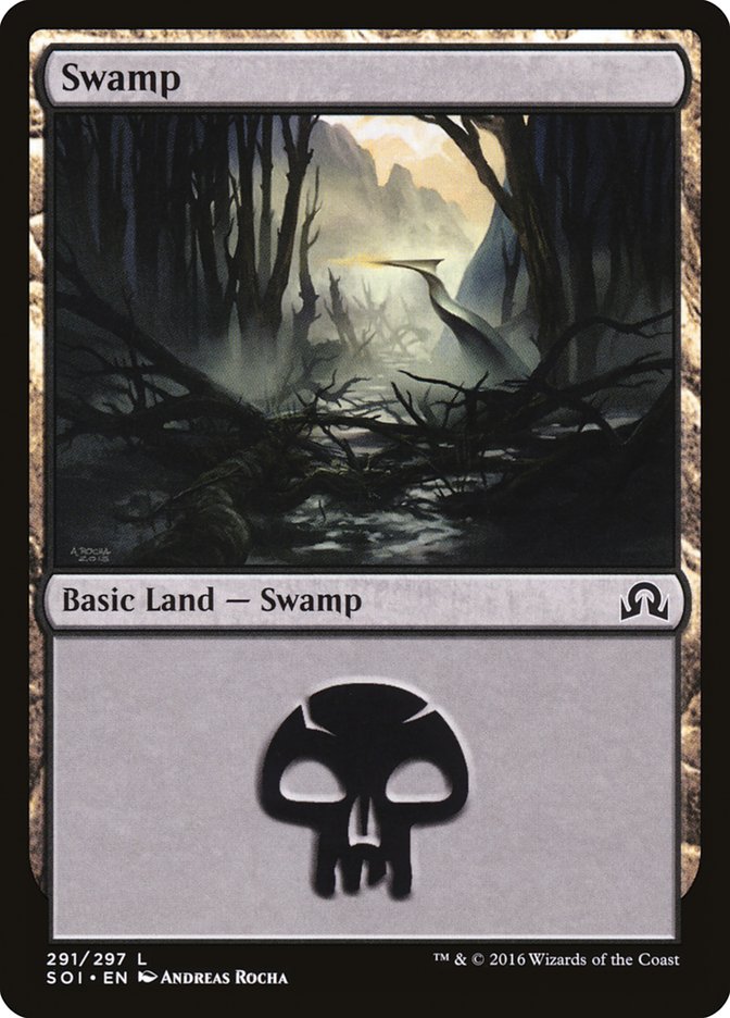 Swamp (291) [Shadows over Innistrad] | Anubis Games and Hobby