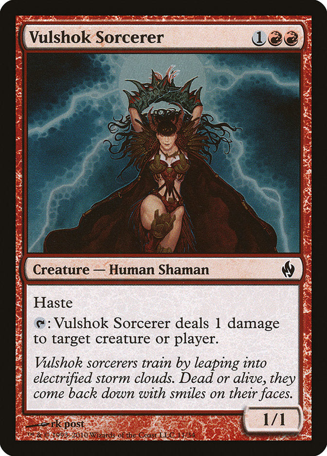 Vulshok Sorcerer [Premium Deck Series: Fire and Lightning] | Anubis Games and Hobby