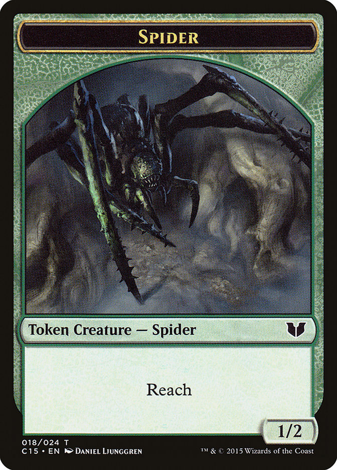 Spider Token [Commander 2015 Tokens] | Anubis Games and Hobby