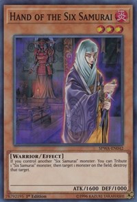 Hand of the Six Samurai [Spirit Warriors] [SPWA-EN042] | Anubis Games and Hobby