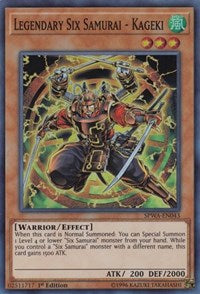 Legendary Six Samurai - Kageki [Spirit Warriors] [SPWA-EN043] | Anubis Games and Hobby