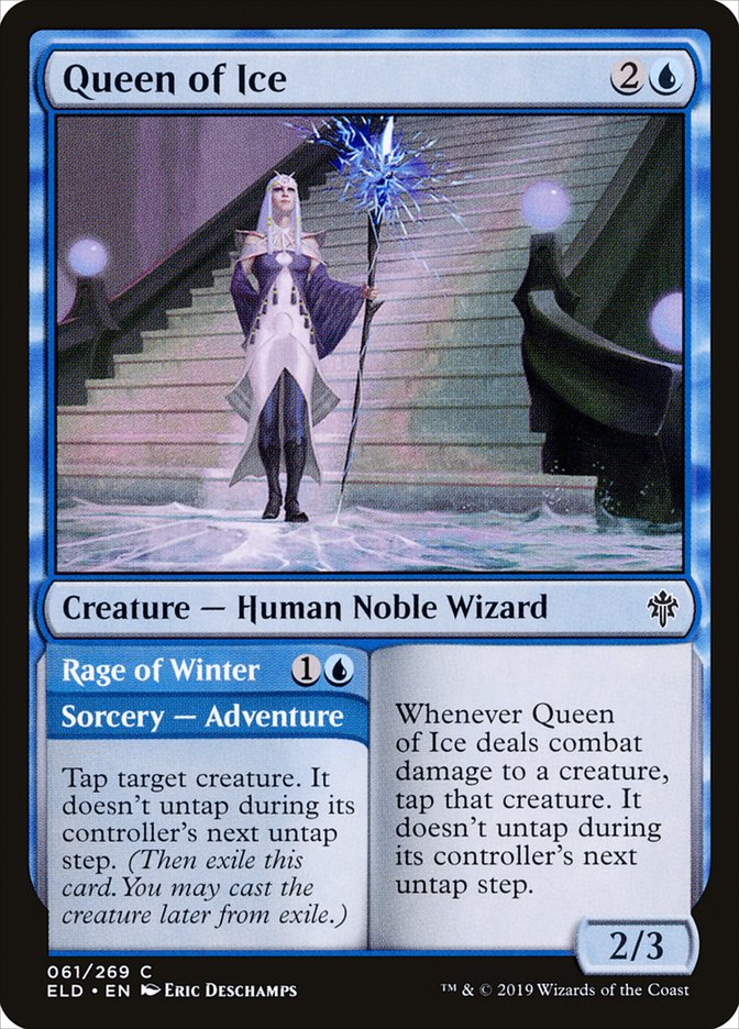 Queen of Ice // Rage of Winter [Throne of Eldraine] | Anubis Games and Hobby