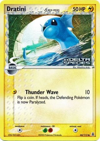 Dratini (66/113) (Delta Species) (Stamped) [EX: Delta Species] | Anubis Games and Hobby