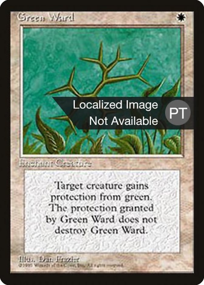 Green Ward [Fourth Edition (Foreign Black Border)] | Anubis Games and Hobby