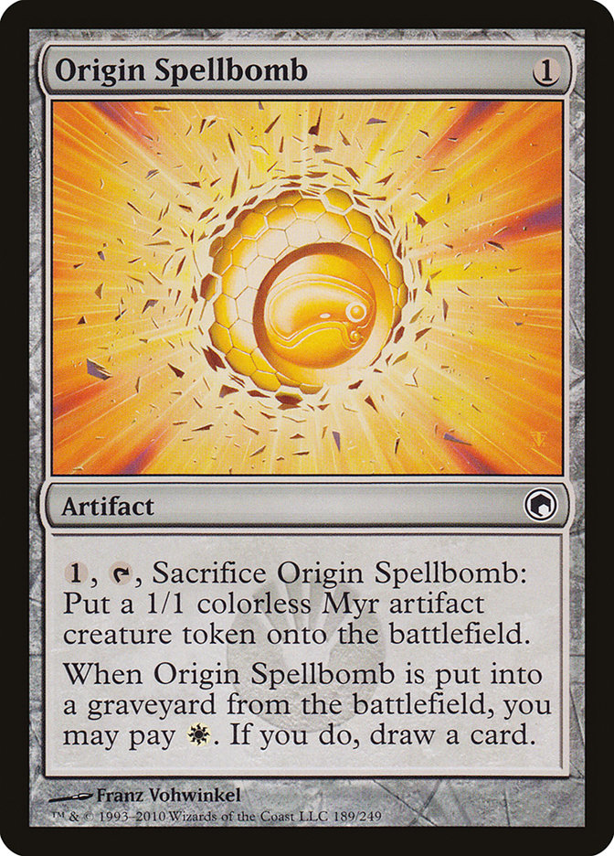 Origin Spellbomb [Scars of Mirrodin] | Anubis Games and Hobby