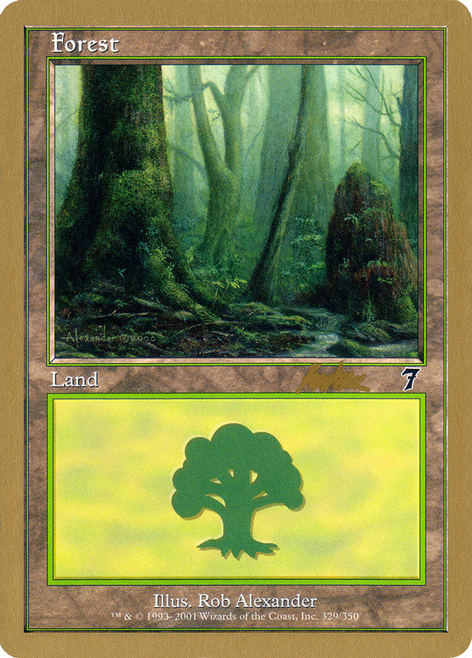 Forest (329) (Brian Kibler) [World Championship Decks 2002] | Anubis Games and Hobby