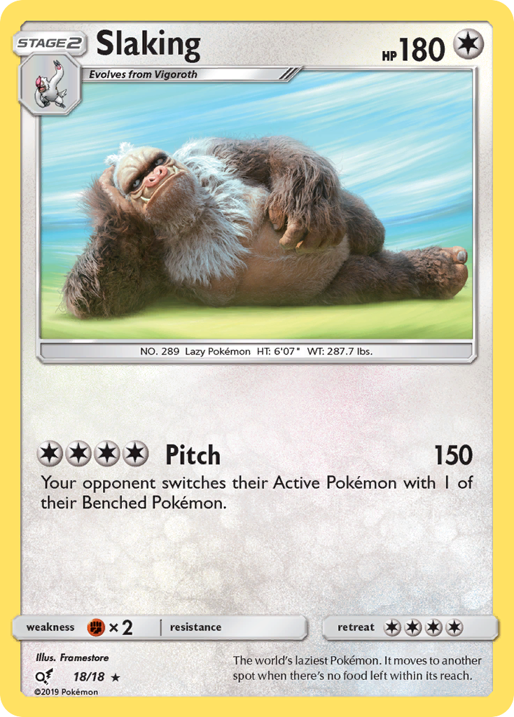 Slaking (18/18) [Sun & Moon: Detective Pikachu] | Anubis Games and Hobby