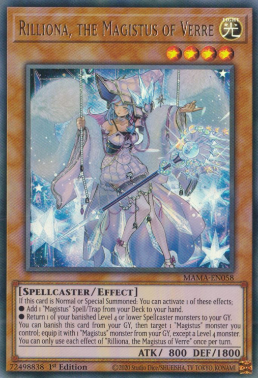 Rilliona, the Magistus of Verre [MAMA-EN058] Ultra Rare | Anubis Games and Hobby